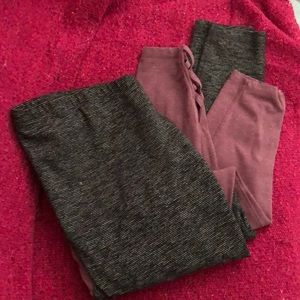 Maternity leggings with full panel
